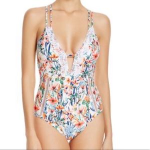 Lucky Brand Swimsuit Floral one piece swimsuit